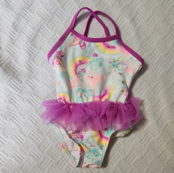 Girls Wonder Nation‎ one piece swimsuit size 6-9 months - Picture 1 of 8